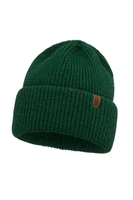 Vivisence Women Winter Hat Merino Wool Blend Knit Snug Fit For Cozy Warmth, Green