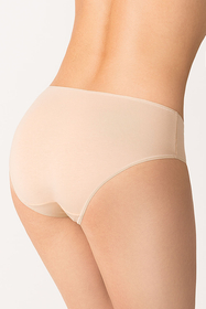 Vivisence Damen Slip Unterhosen Glatt Unterwäsche Ganztägiger Komfort 4002, beige