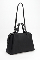 Vivisence Women Handbag Top Handles Long Strap Zip Closure Everyday Ease, Black
