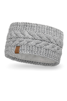 Vivisence Bandeau Femme En Fil Épais Ajustement Optimal Idéal Pour L’Hiver 7094, gris clair