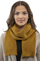 Vivisence Damen Mütze mit Schal Mit Blume Applikation Wärme An Wintertagen 7006, honig