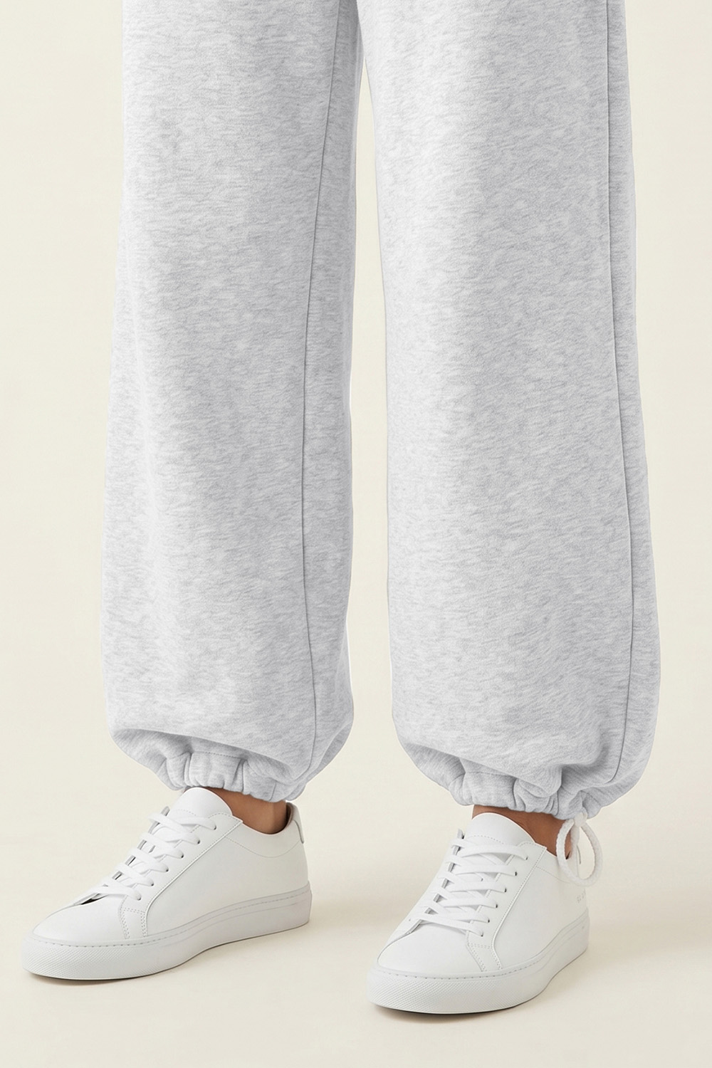 Vivisence Femme Pantalon Large Taille Haute Ajustable Confort Quotidien, mélange gris