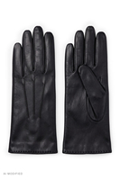 Vivisence Herren Lederhandschuhe mit Wollfutter, schwarz