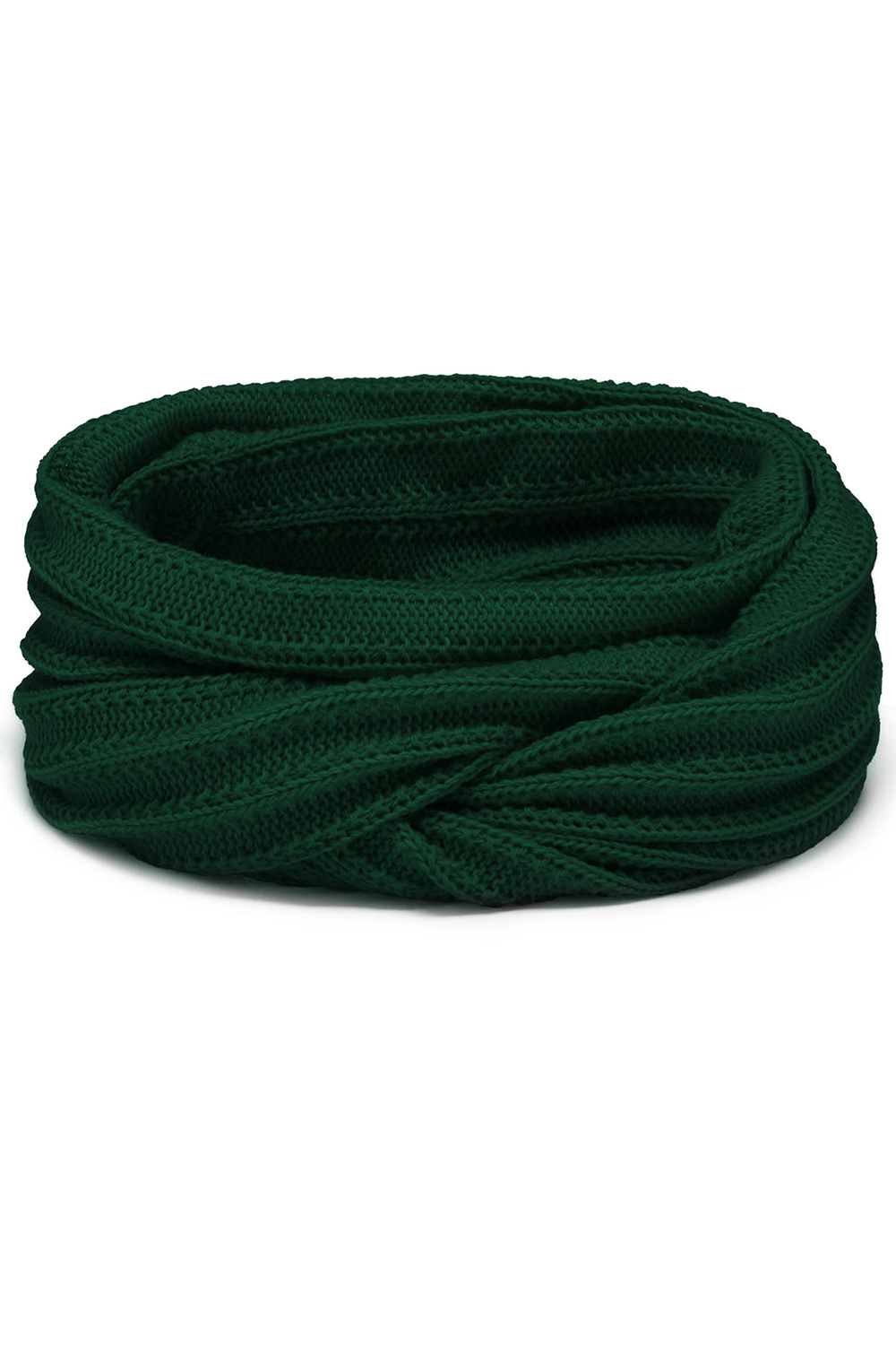 Vivisence Damen Schal Winter Loop Modischer Gemütlich Wärmendem Garn Doppelt 7019S, grün