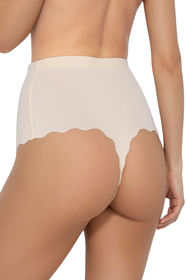 Vivisence Shaping Thong Laser Cut High Waist Invisible Everyday Comfort 4105, Beige