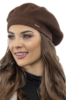 Vivisence Women's Beret Warm And Cozy Protection Against Cold 7005, brown