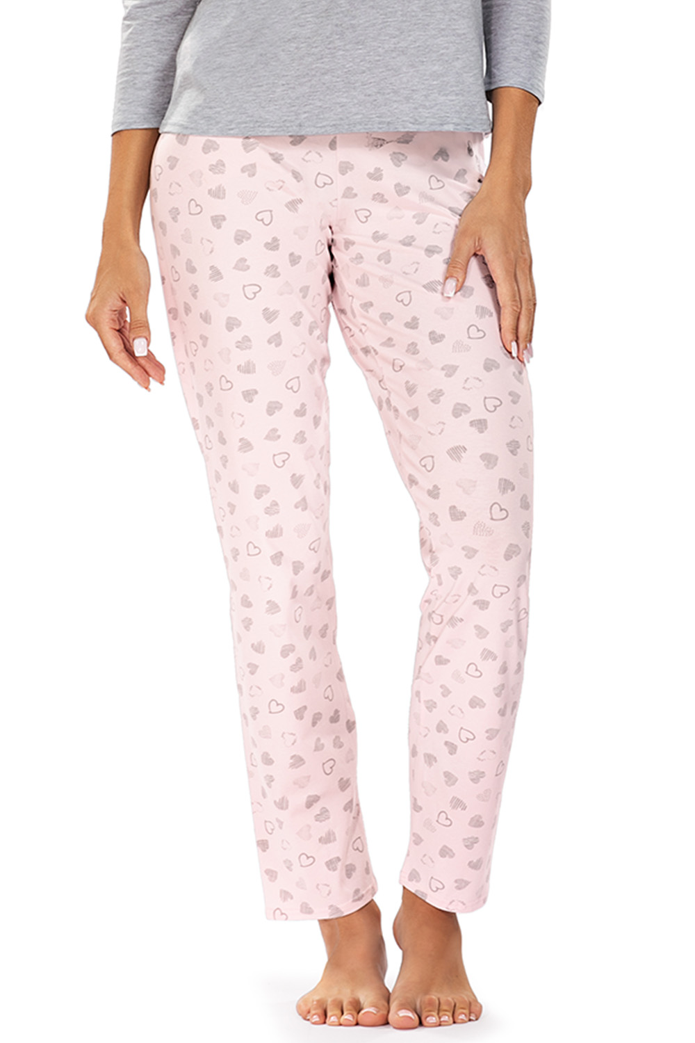 Vivisence Damen Pyjama Schlafanzug 3/4 Ärmel Nachtwäsche 2teilig Set Bequem 2032,