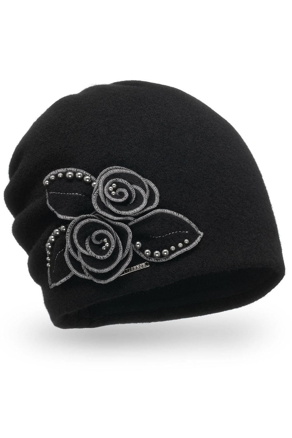 Vivisence Damen Mütze Winter Handgefertigte Herbst Elegante Wintermütze 7068, schwarz