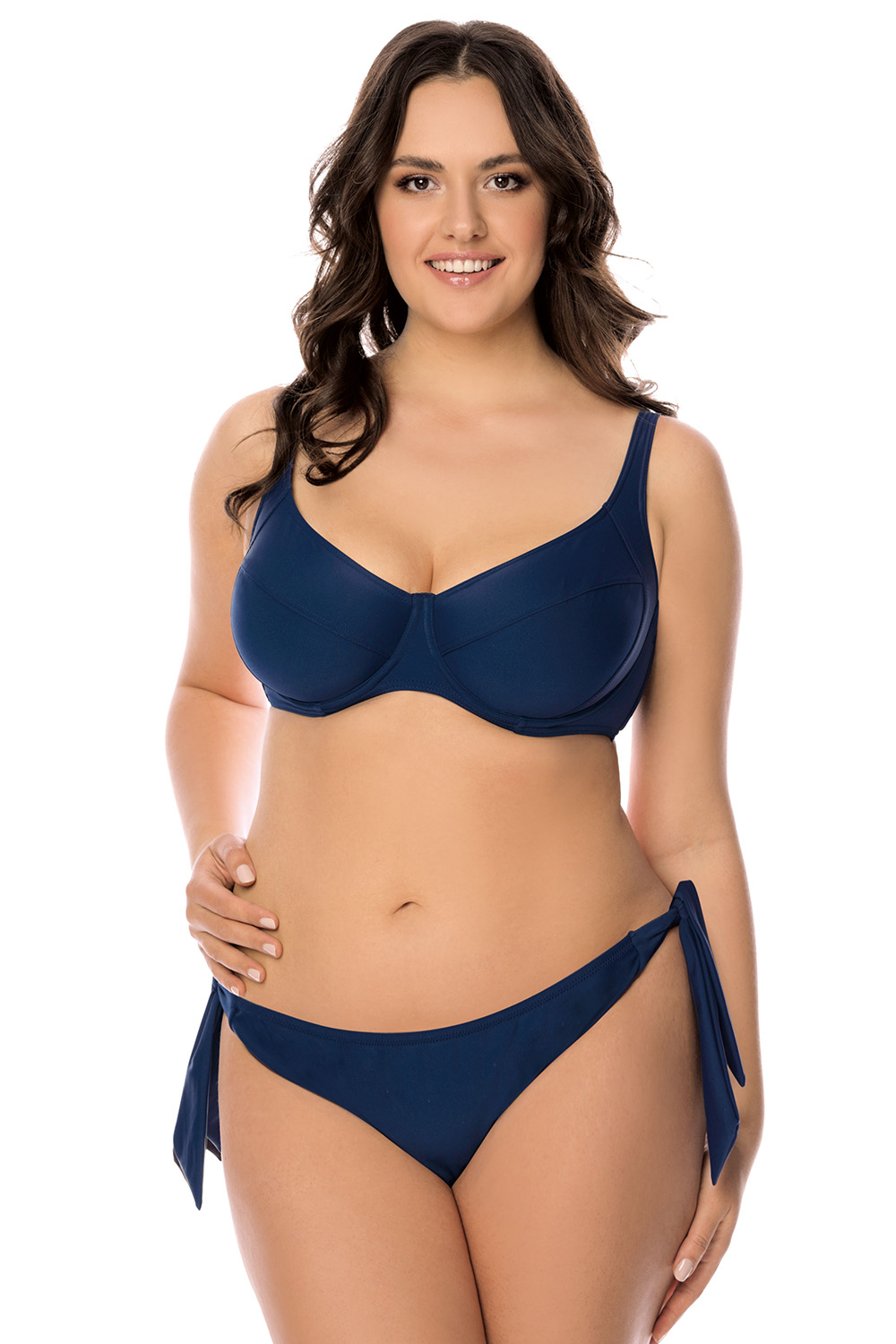 Vivisence underwired bikini top 3216, dark blue