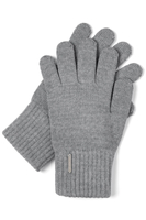 Vivisence Women's Gloves Warm Yarn Perfect For Cold Days 7204, light grey