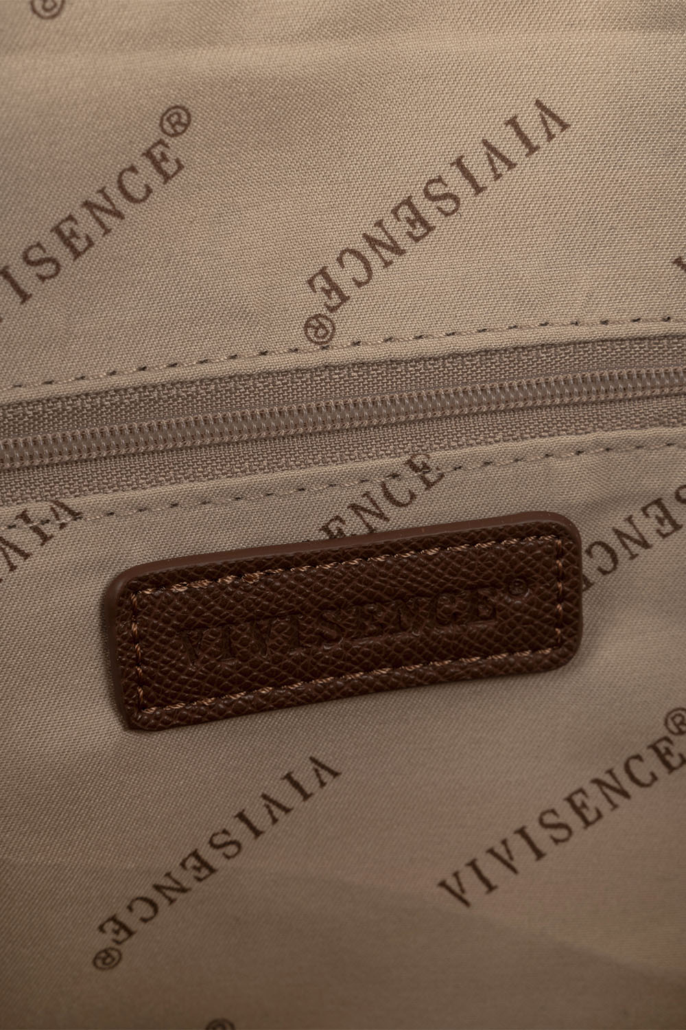 Vivisence Damen Umhängetasche Mit Reißverschluss Elegantes Design Für Alltag Komfort, Braun