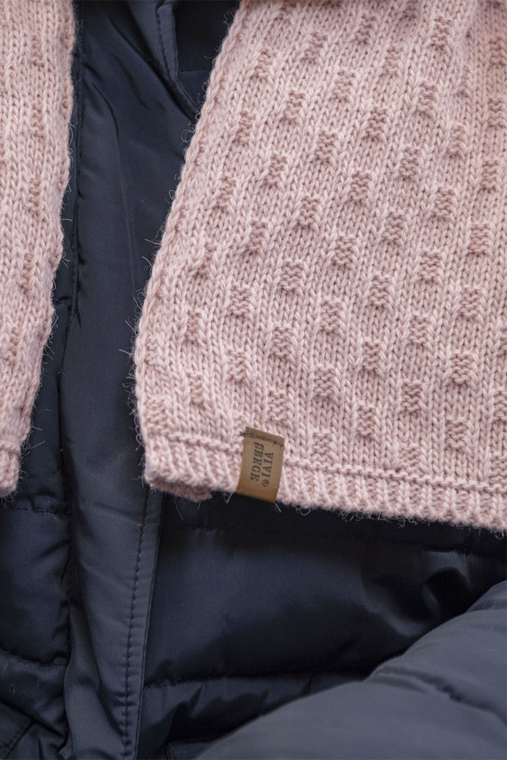 Vivisence Écharpe Femme Hiver Douce Et Chaude Pour Les Journées Froides 7015S, rose clair