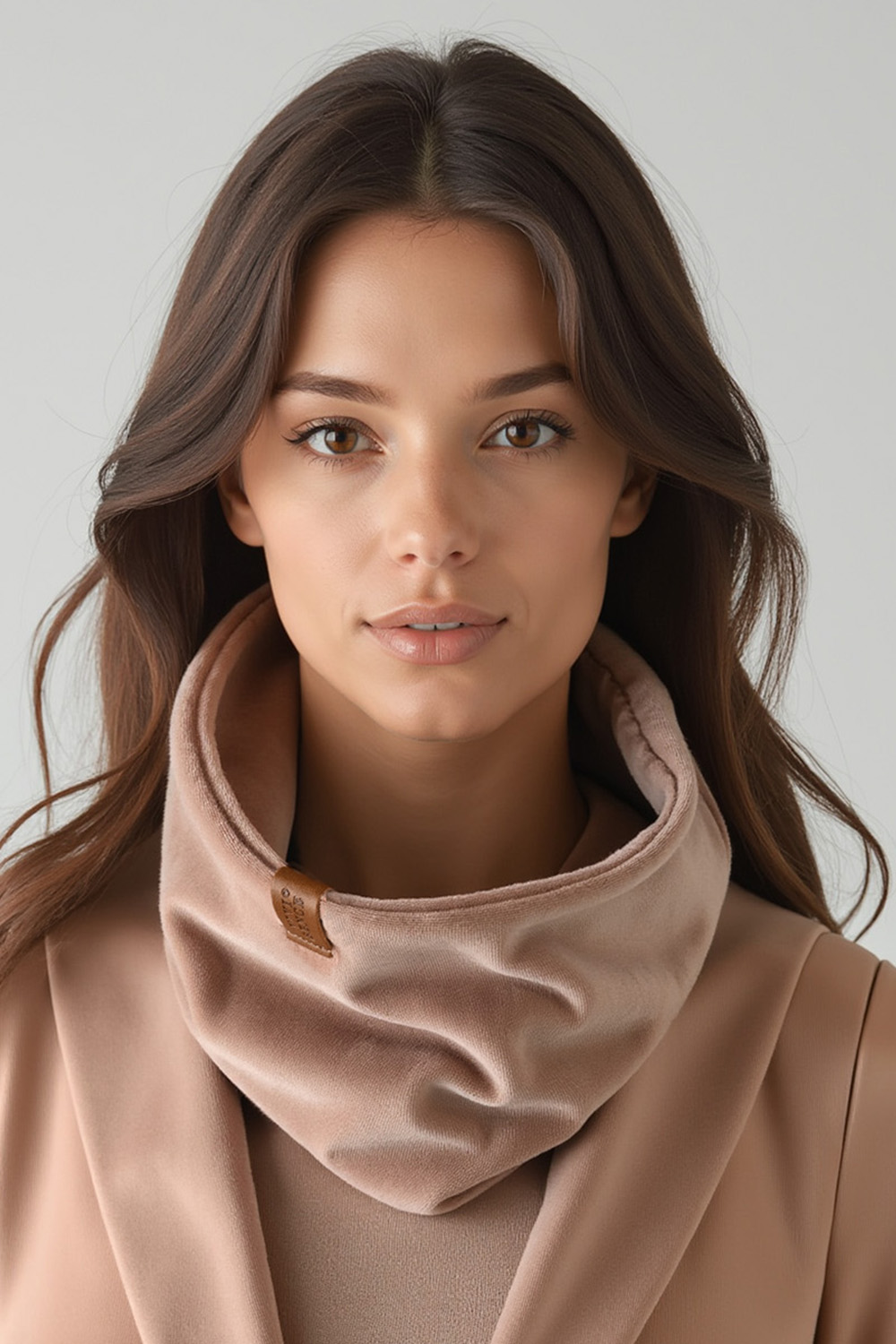 Vivisence Femme Snood Hiver Tricot Doux En Coton Confortable Chaleur Chaque Jour, beige