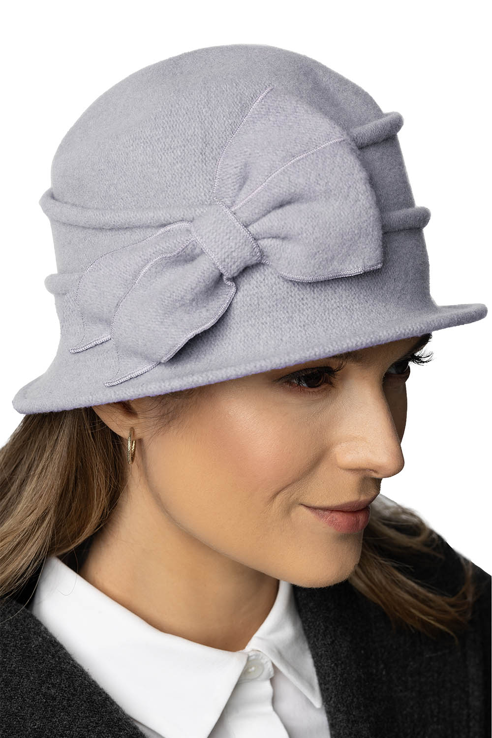 Vivisence Bonnet Femme Chapeau En Laine Vierge Chaud Pour L’Automne 7078, gris clair