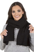 Vivisence Stylish Women's Winter Set Hat With Pompom And Warm Fleece Lining Paired With Classic Matching Scarf Made From Soft And Warm Fabric Perfect For Cold Weather, black