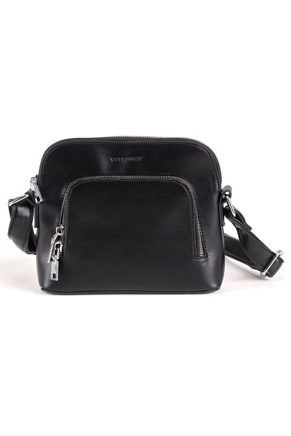 Vivisence Sac Bandoulière Femme Sangle Réglable Parfait Pour Tous Les Jours, noir