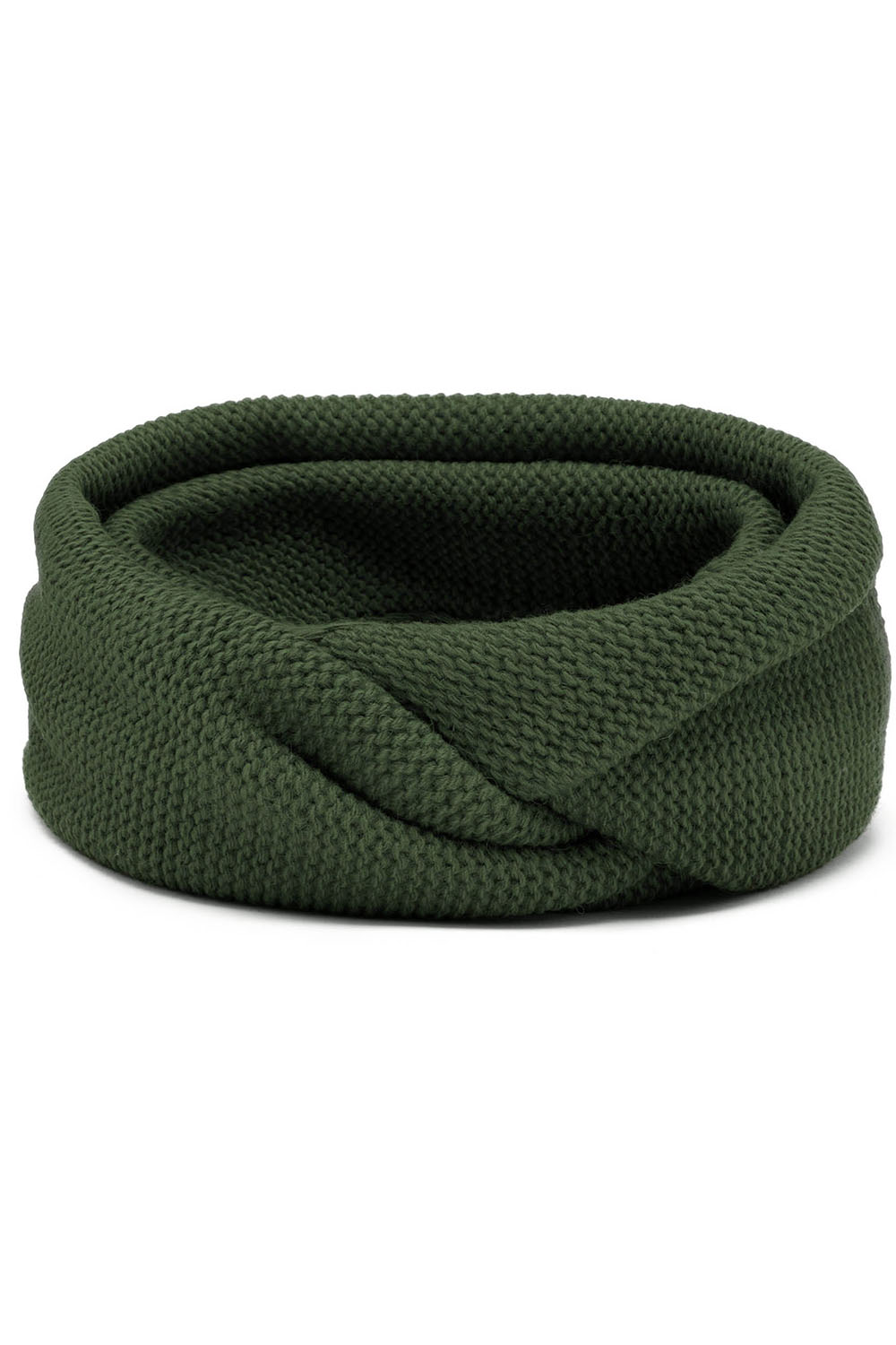 Vivisence Knitted Loop Scarf Double Folded Warm Ideal For Winter 7103, green