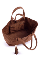 Vivisence sac porté épaule polyester shopper spacieux femme, brun