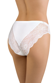 Vivisence smooth lace ladies briefs 4012, white
