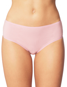 Vivisence Culotte Classique Slip pour Femme Lot de 5 Figi 4016, bande rose : rose 5-pack
