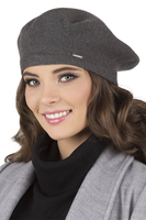 Vivisence Béret Et Écharpe Femme Pour L'automne et L'hiver En Laine Et Acrylique Ensemble Chic Pour L'Hiver Accessoire Mode Durable Pour Cadeau Parfait Confort Et Élégance 7005Kmpl, gris clair
