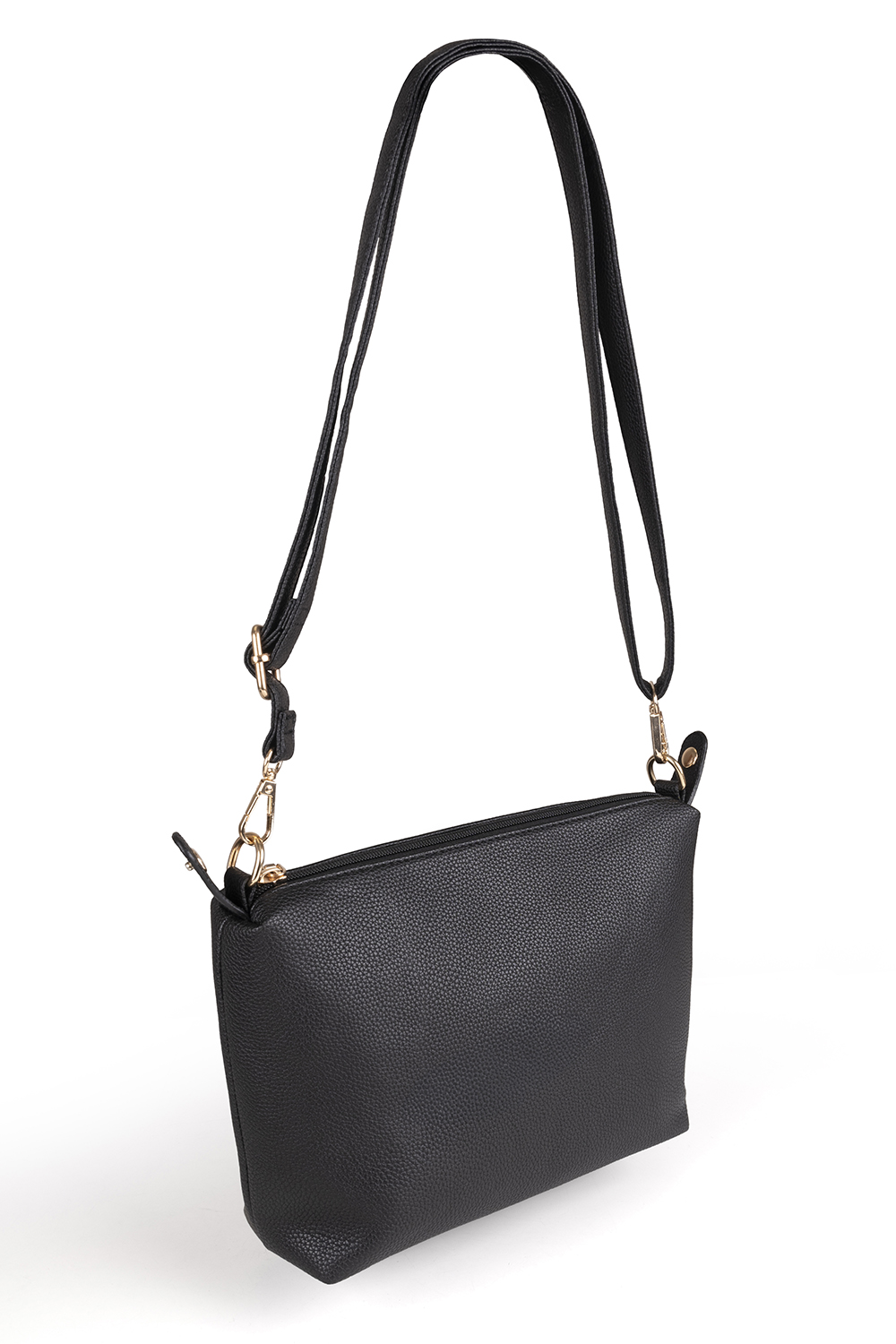 Vivisence Damen Handtasche Verstellbarer Schultergurt Alltag Tasche, Schwarz
