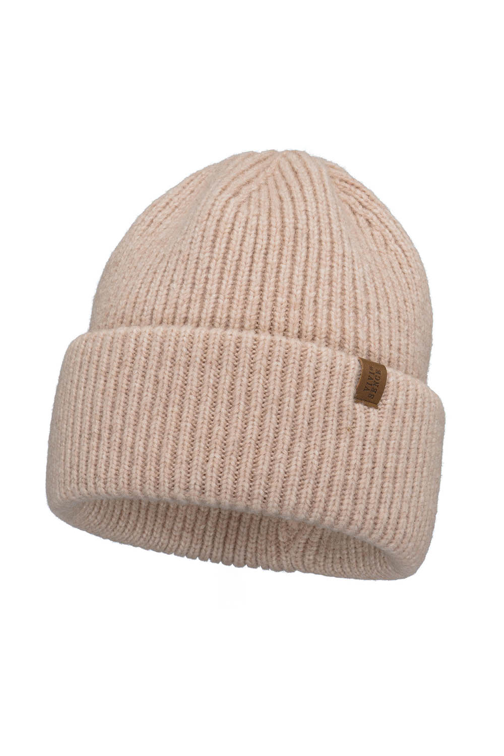 Vivisence Femme Bonnet Hiver Laine Merinos Confort Ajuste Chaleur Quotidienne, beige