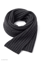 Vivisence Herrenschal Strick für Männer Akryl Wolle Winteraccessoire, dunkelgrau