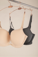 VIVISENCE Soutien Gorge Rembourré Femme Sans Coutures Bonnets Moulés Confort Optimal Maintien Idéal Pour Poitrine Généreuse, beige