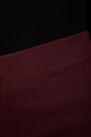 Vivisence Leggings Femme Côtelés En Coton Élasthanne Confort Quotidien, bordeaux