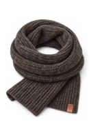 Vivisence Damen Rippstrickschal mit Wolle, braun