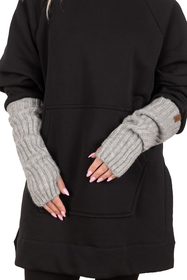 Vivisence Femme Gants Hiver Tricot Maille Extensible Douce Chaleur Confort, gris