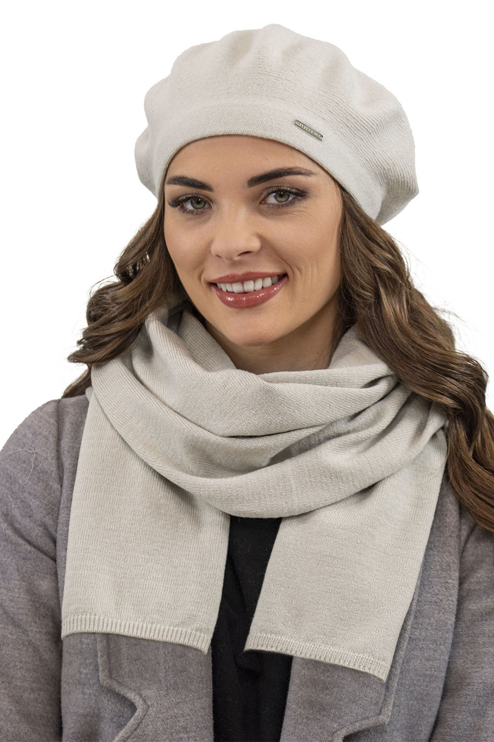 Vivisence Damen Schal Winter Wärmt Schenkt Komfort Kalte Wintertage Strick 7102, beige
