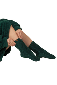 Vivisence Damen Kuschelsocken Warm Flauschig Weich Für Winter Zuhause 8302, Flaschengrün