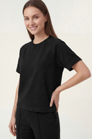 Vivisence Femme Ensemble De Détente Maille Douce Et Élastique Confort Quotidien, noir