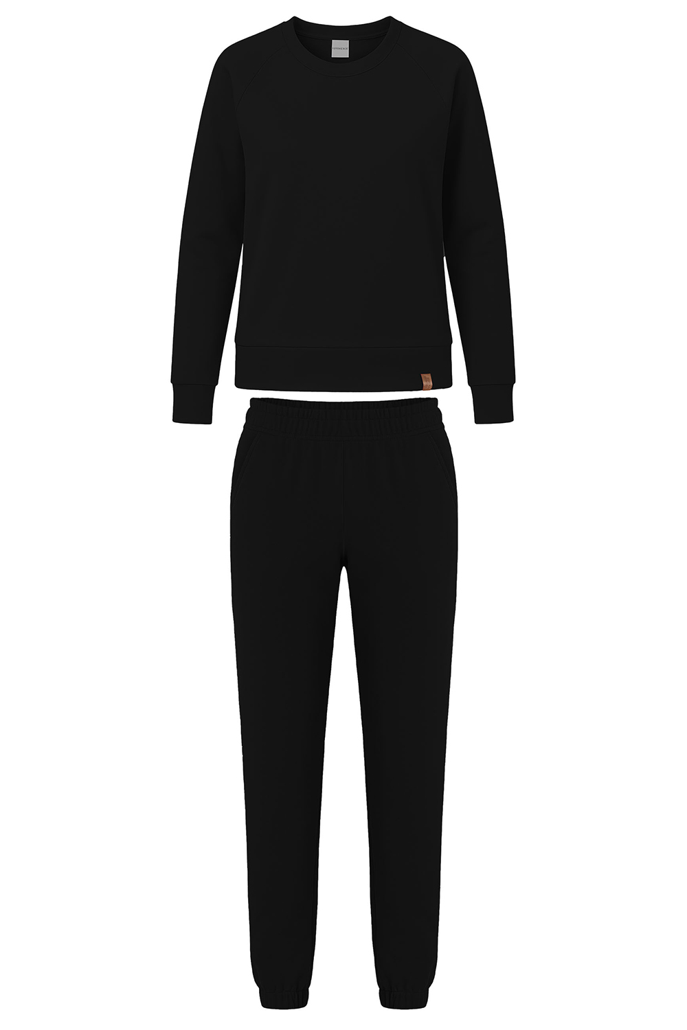 Vivisence Femme Survêtement Avec Poches Idéal Pour Maison Quotidien Détente 9204, noir