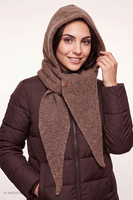 Vivisence Femme balaclava nouée devant ajustement parfait, brun