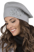Vivisence Béret Et Écharpe Femme Pour L'automne et L'hiver Chauds En Laine Mélangée Accessoires Pour Hommes Tricot Souple Ajustement Parfait Divers Styles Et Couleurs Disponibles 7007Kmpl, gris clair