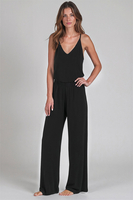 Vivisence Women's Pyjama Pants Viscose Wide Leg Perfect for Every Night 2102, Black