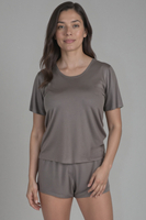 Vivisence Femmes Pyjama Viscose Coupe Ample Confort Respirant Pour La Nuit 2042,