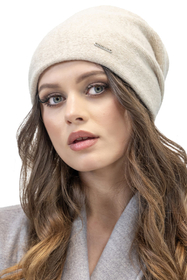 Vivisence Bonnet Femme En Laine Plissé Doublé Polaire Confort Quotidien 7085, écru