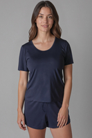 Vivisence Women's Pyjama Set Viscose Short Sleeve Elastic Waistband 2042,