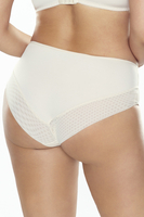 Vivisence Dame Slip Unterhose Spitze Tüll getupft Unterwäsche Bund 1050, Beige