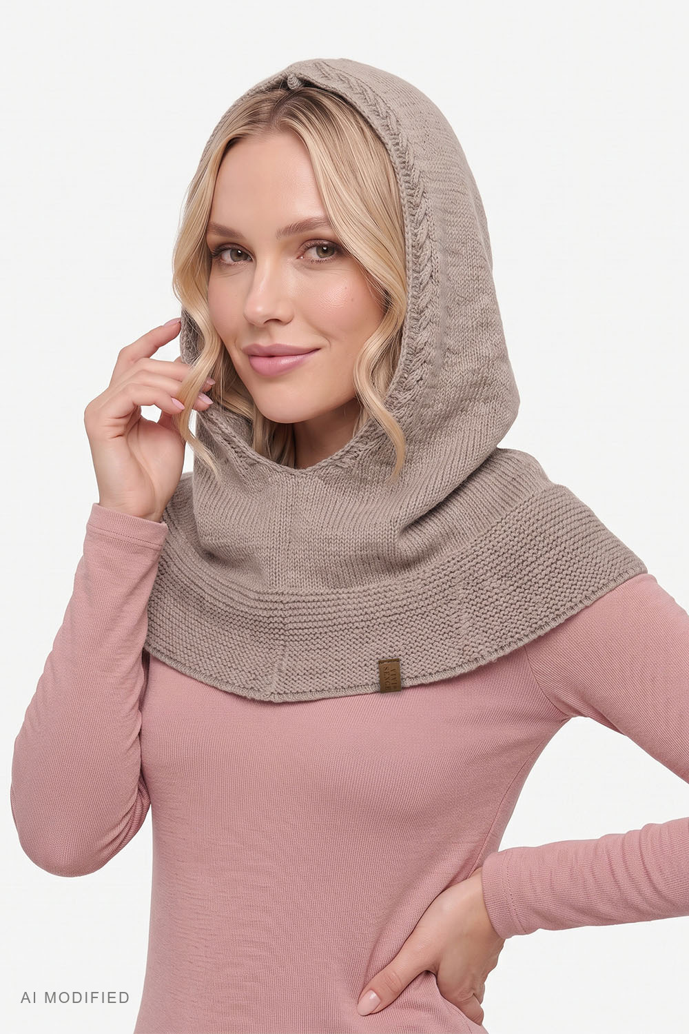 Kopfbeckeckungen Haube, Beige