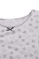 Vivisence Pyjama Deux pièces pour Femme Coton Manches Longues 2023, gris