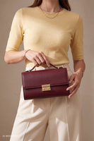 Vivisence Crossbody Bag Women Synthetic Leather Adjustable Strap Everyday, maroon