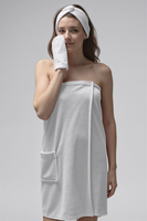 Vivisence Femme Gant De Bain Exfoliant Coton Taille Unique Rituel Spa À Domicile, blanc, Taille unique