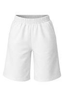 Vivisence Femme Short Coton Doux Respirant Taille Élastique Confort Quotidien, blanc
