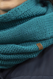 Vivisence Knitted Loop Scarf Double Folded Warm Ideal For Winter 7103, dark turquise