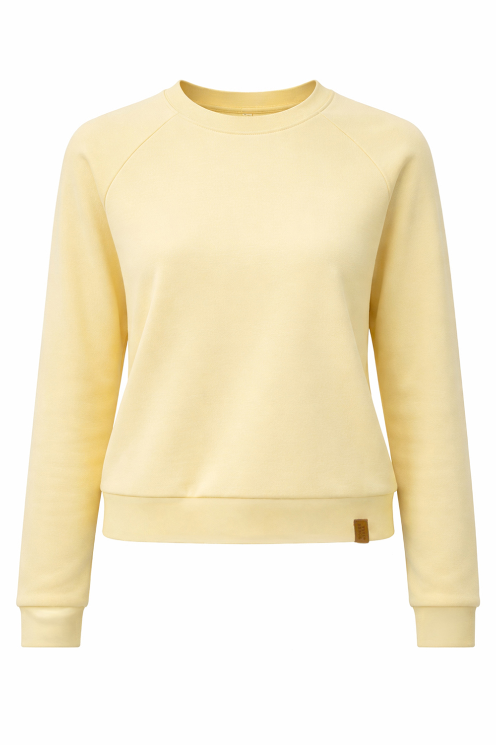 Vivisence Femme Sweat Col Rond Maille Douce Confort Toute La Journée, banane